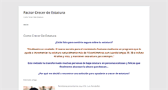 Desktop Screenshot of factorcrecerdeestatura.com