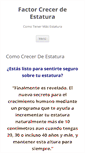 Mobile Screenshot of factorcrecerdeestatura.com