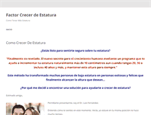 Tablet Screenshot of factorcrecerdeestatura.com